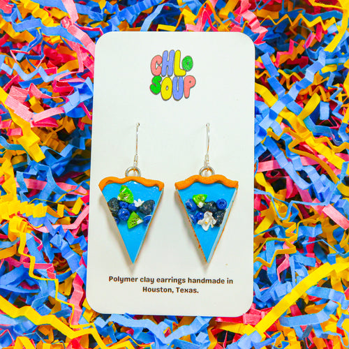 Blueberry Kiwi Tart Earrings
