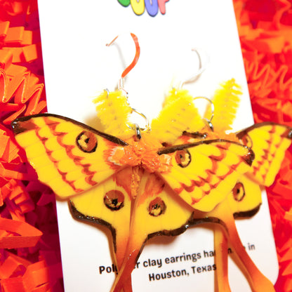 Comet Moth Earrings