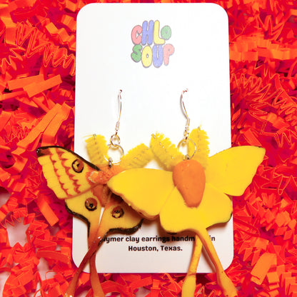 Comet Moth Earrings