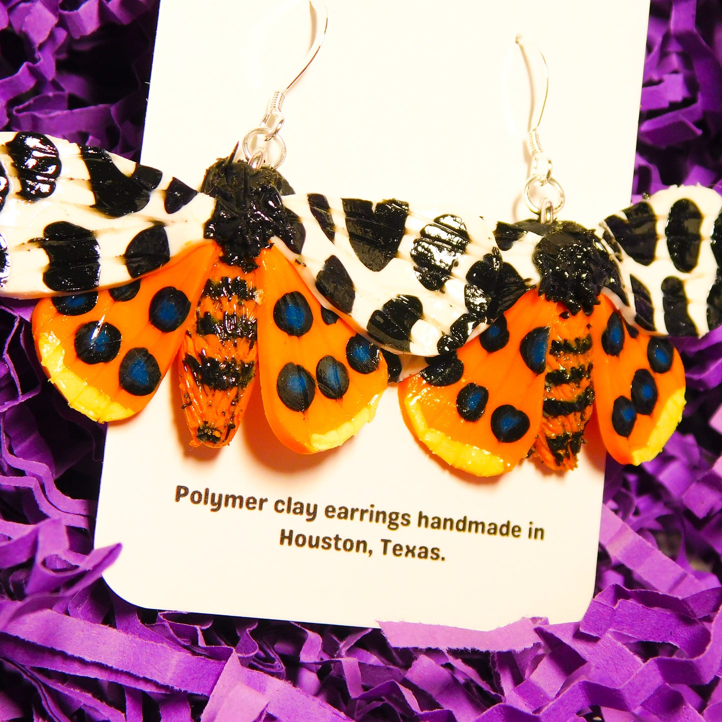 Garden Tiger Moth Earrings