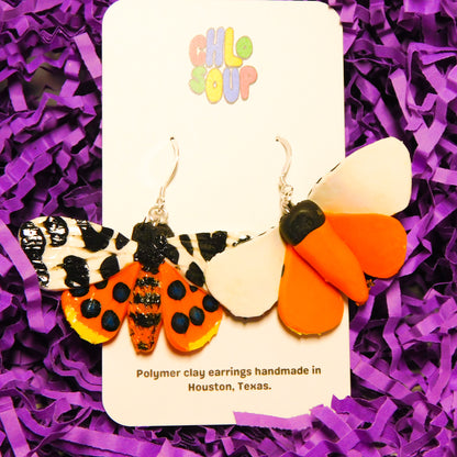 Garden Tiger Moth Earrings