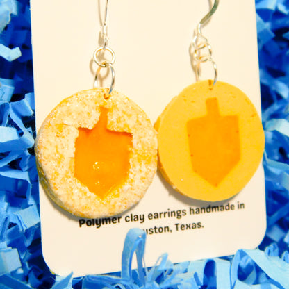 Dreidel Jelly Cookie Earrings