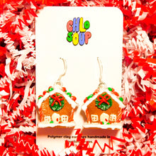 Load image into Gallery viewer, Gingerbread House Earrings