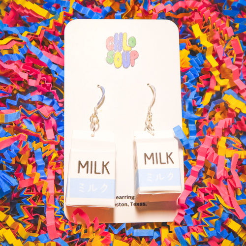 Milk Carton Earrings