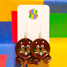 Load image into Gallery viewer, Beaver Zoo Pal Inspired Earrings