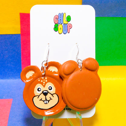 Chipmunk Zoo Pal Inspired Earrings