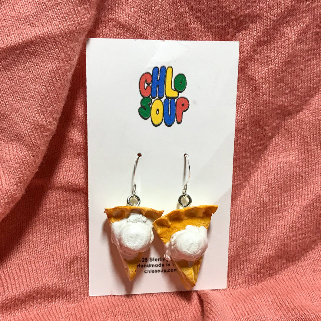 Apple Pie with Ice Cream Earrings