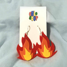 Load image into Gallery viewer, Layered Flame Earrings