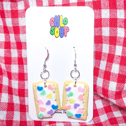 Valentine's Day Heart Sprinkle "Tot Part" Earrings