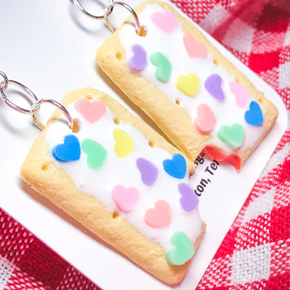 Valentine's Day Heart Sprinkle "Tot Part" Earrings