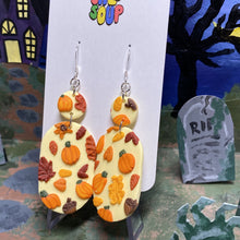 Load image into Gallery viewer, Pill Shaped Fall Slab Earrings