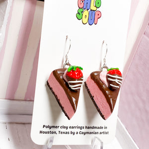 Strawberry Chocolate Cheesecake Earrings