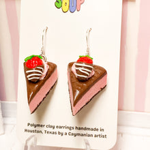 Load image into Gallery viewer, Strawberry Chocolate Cheesecake Earrings