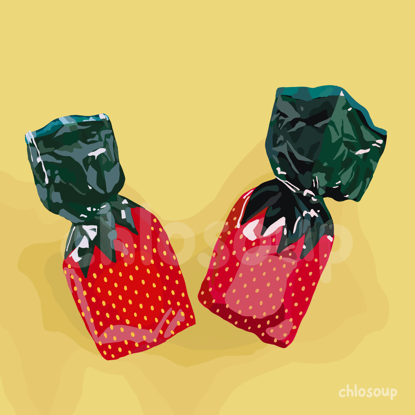 Strawberry Candy Art Print