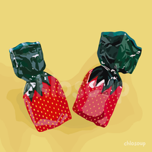Load image into Gallery viewer, Strawberry Candy Art Print