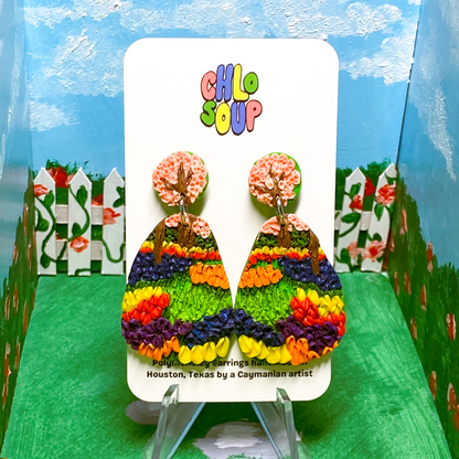 Teardrop Flower Field Earrings