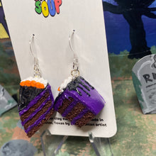 Load image into Gallery viewer, Halloween Cake Slice Earrings