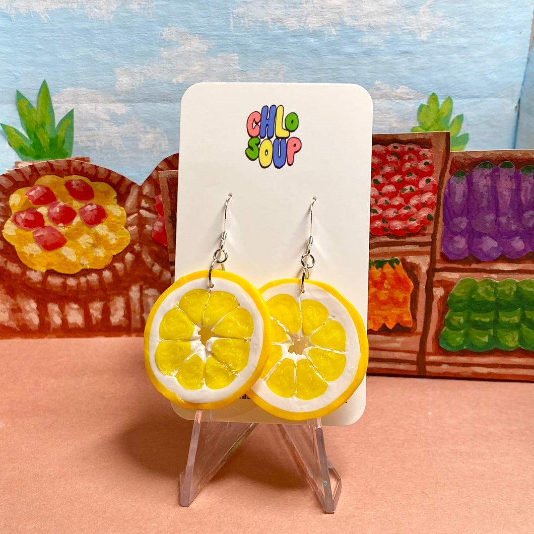 Lemon Slice Earrings