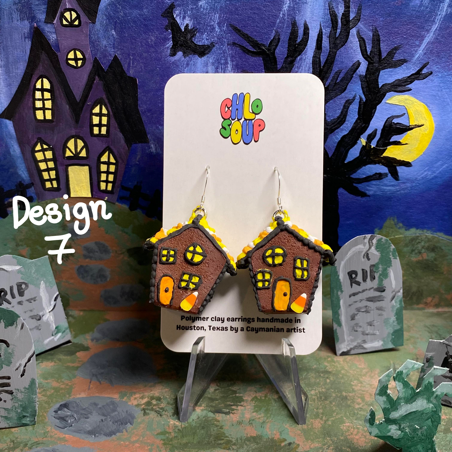 Small Haunted Gingerbread Houses - 7 Designs!